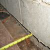 Foundation wall separating from the floor in Belmont home