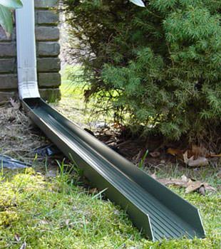 Gutter downspout extension installed in Milford