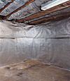 An energy efficient radiant heat and vapor barrier for a Milford basement finishing project